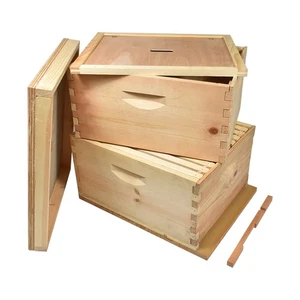 GoodLand Bee Supply GL-E2-2BK Beekeeping Double Deep Beehive Kit - Picture 1 of 6