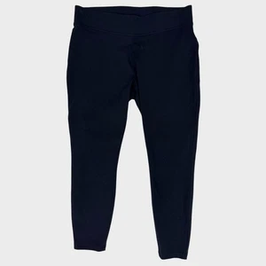 Lands' End Medium 10-12 Black Leggings Cotton Spandex - Picture 1 of 8