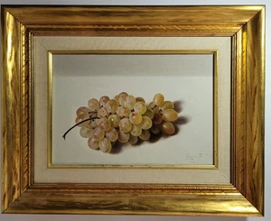 Leonardo Cominotto Ölgemälde Stillleben Obst Trauben - Bild 1 von 9