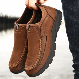 Men Casual Shoes Comfortable Loafers Slip On  Flats Walking Shoes Footwear 40-46 - Picture 1 of 17
