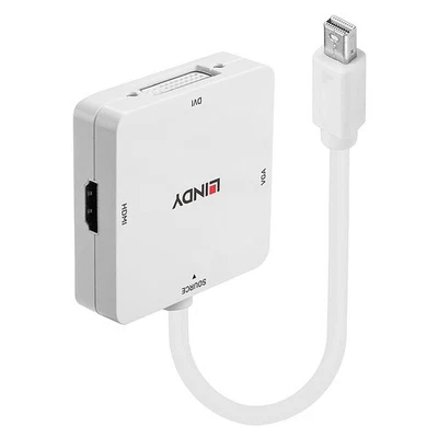 LINDY 41035 Mini DisplayPort auf HDMI, DVI & VGA Konverter - Bild 1 von 4