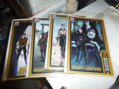 ALL SIGNED KARL STORY STAR WARS MARVEL 50TH ANNIVERSARY 4 ISSUE LOT - Image 1 of 4