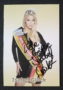 14003 Isabel Gülck Isi Glück Miss Germany 2012 Autogrammkarte original signiert - Picture 1 of 4