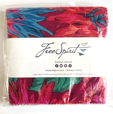 Pacote de Berloque de Tecido Free Spirit Kaffe Fassett - 42 Quadrados / 5" Ea - 100% Algodão - Imagem 1 de 4