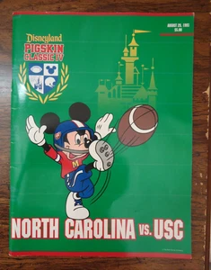 1993 DISNEYLAND PIGSKIN CLASSIC IV FOOTBALL GAME PROGRAM NC TARHEELS vs USC - Picture 1 of 4
