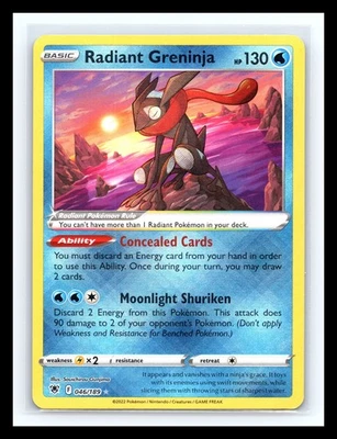 💥 2022 Pokemon SWSH Astral Radiance Radiant Greninja Holo # 046/189 - Image 1 of 2