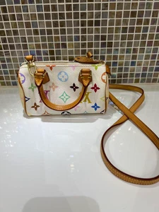 LOUIS VUITTON × Takashi Murakami Multicolor Bag with Shoulder Strap Limited F/S - Picture 1 of 8