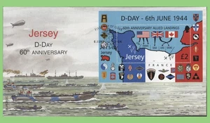 Jersey 2004 D-Day 60th Anniversary sheet on U/A JPO First Day Cover - Picture 1 of 1