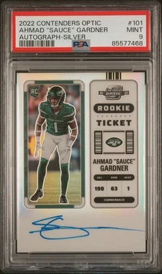 2022 PANINI CONTENDERS OPTIC "MOLHO" GARDNER AUTOGRAFADO PRATA PRIZM PSA ESTADO PERFEITO 9 RC - Imagem 1 de 2