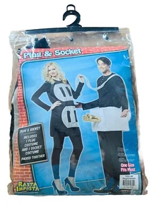 Plug And Socket Lightweight Couples Adult Costume Halloween Rasta Imposta OSFM - Picture 1 of 6