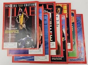 9x Mixed Lot Time Magazine Issues From 1996 1990's Vintage Advertisements Ads - Imagen 1 de 22