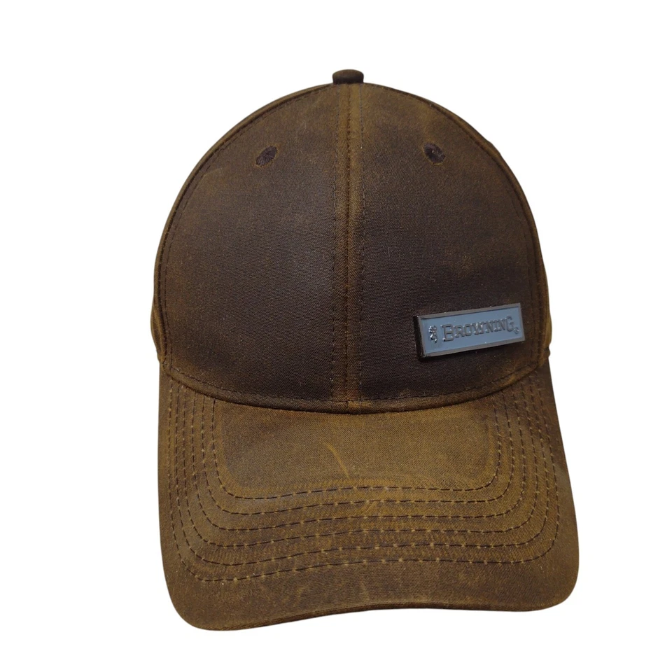 Sombrero Browning Strapback Marrón OSFA Emblema Ajustable Logo Agujeros Ventilados 6 Paneles Foto 1 de 4