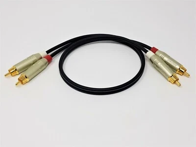 RCA Phono Cable Mogami 2965 High Definition OFC Lead Gold Plated Plugs - Image 1 of 4