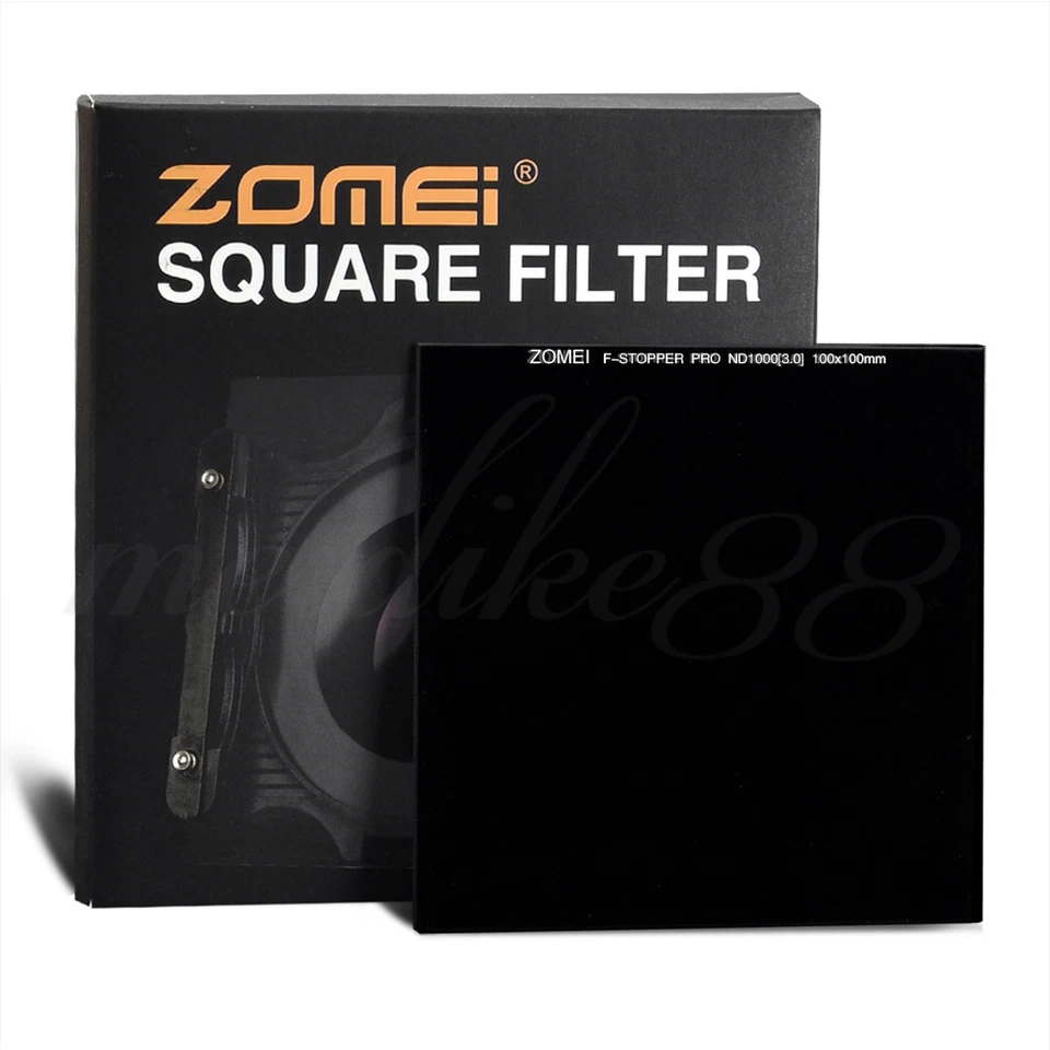 ZOMEI ND 3.0 ND1000 PRO 100*100MM MC Neutral Density Filter 10 Stop SHOTT Glass - Image 1 of 4