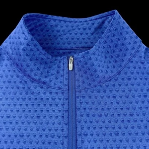 Peter Millar Crown Sport SKULL Heads Performance QTR Zip Pullover $145 Medium - Picture 1 of 10