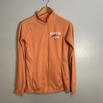 Denver Broncos  Majestic  Thermabase  Women Orange Full Zip Jacket Medium - Изображение 1 из 4