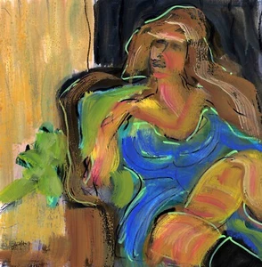 Martha in grün - signiert, nummeriert, limitierte Auflage - von F. DeTrolio - Bild 1 von 9