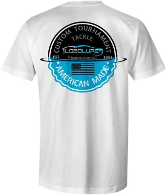 Camiseta Lobo Lures Edición Torneo Algodón Big Game Pesca Hecha en EE. UU. Foto 1 de 4