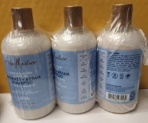 Shea Moisture Manuka Honey & Yogurt Hydrate & Repair Shampoo Lot of 3 bottles - Picture 1 of 4