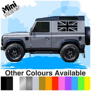 PAAR GROSSE UNION JACK FLAGGE GB AUFKLEBER GRAFIK AUFKLEBER LAND ROVER DEFENDER 90 - Bild 1 von 9
