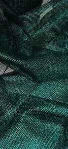Forest Green Fishnet Chainmail Mesh/Net Fabric 58'' PRICE PER METER - Picture 1 of 2