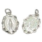 Miraculous Medal sterling silver charm pendant .925 x 1 holy charms