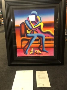 Obra de arte enmarcada Mark Kostabi “Abrazando nuestra historia” (MIRA) - Imagen 1 de 14