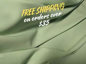 Neuwertige, hellgrüne Gabardine tropisches Polyester 60" breit kostenlose Muster - Bild 1 von 5