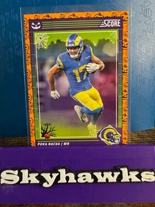 NFL 2024 Score-A-Treat  Orange Pumpkins #156 Puka Nacua - Los Angeles Rams - Picture 1 of 2