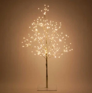 Gold LED Fairy Light Tree Warm White Lights, 3' Twig Tree Decor 270 lights - Picture 1 of 7