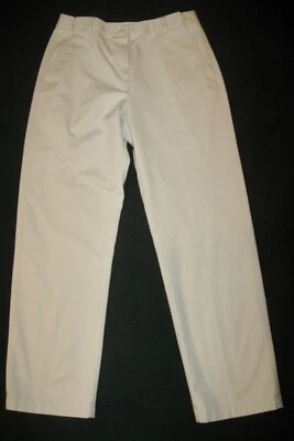 VAN HEUSEN WOMEN Stretch Fit Pants Ivory Color; Cotton & Spandex Size 14 - Image 1 of 4