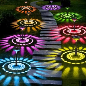 2PC Solar Pathway Lights Outdoor Waterproof Garden Lawn Landscape Decorative - Picture 1 of 15