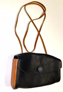 Ted Gilmer Empire. MI Genuine Wood Black Leather Crossbody Bag - Picture 1 of 22
