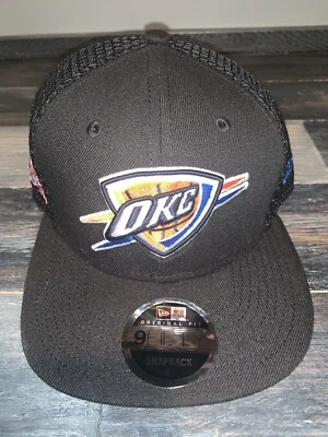 Chapéu Snapback Masculino Oklahoma City Thunder New Era 9Fifty NBA Basquete Aba Plana - Imagem 1 de 4