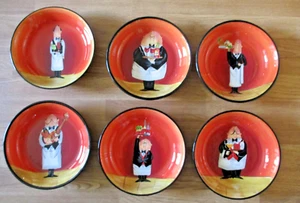 Certified International DINNER IS SERVED Tracy Flickinger Pasta Bowls - Set Of 6 - Picture 1 of 2