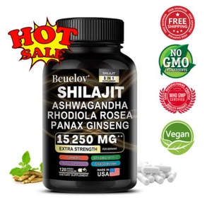 Shilajit Pure Himalayan Ashwagandha Enhances Immunity Reduce Stress and Anxiety - Picture 1 of 16