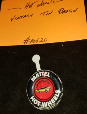 INSIGNIA ORIGINAL VINTAGE 1968 HOT WHEELS METAL HOJALATA "FLEET SIDE" #20 Foto 1 de 3