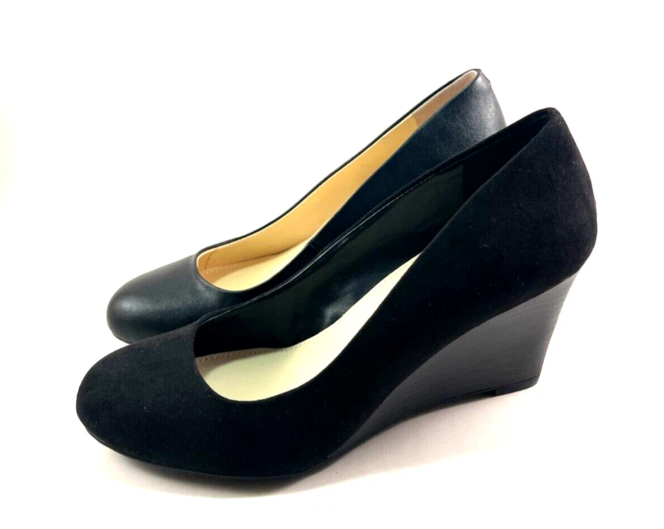 Bomba Jessica Simpson Sampson Negra Cuña Media Elige/Material Foto 1 de 1