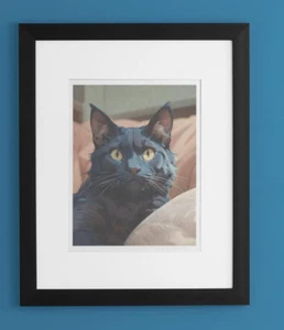 Buy 2 Get the 3rd FREE,  8.5 x 11, Art PRINTS, Wall Art, Cat Art Print - Picture 1 of 4