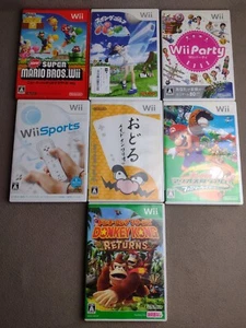 7 WII Japanische Spiele Party Sport Tanz Golf Mario Bros Donkey Kong Baseball - Bild 1 von 23