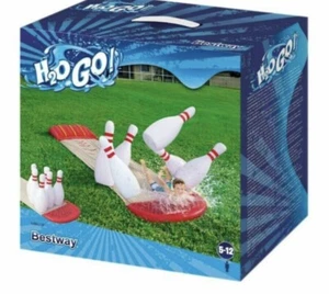 Bestway Wasserrutsche H2O Go! Slide `n Splash Bowling Rutsche Kegeln Badespaß - Bild 1 von 3