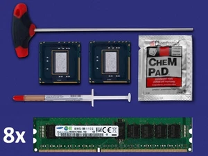 2x Intel Xeon X5690 3,46 GHz Six Core CPU no IHS +64GB RAM Apple MacPro 4,1 2009 - Bild 1 von 1
