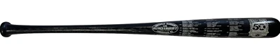 Hall of Fame Louisville Slugger unsigned Commemorative Black Bat 1939-1989 MLB - Image 1 of 4