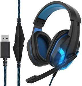 HIFI WALKER SY904 Gaming Headset Noise Cancelling Mic Virtual Surround Sound USB - Picture 1 of 8