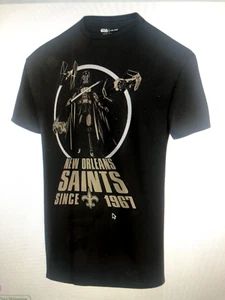 Mens New Orleans Saints junk food black disney star wars empire title craw shir - Picture 1 of 4