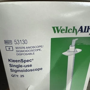 Sigmoidoscopio Welch Allyn 53130 KleenSpec de un solo uso - Caja de 25 - Imagen 1 de 2