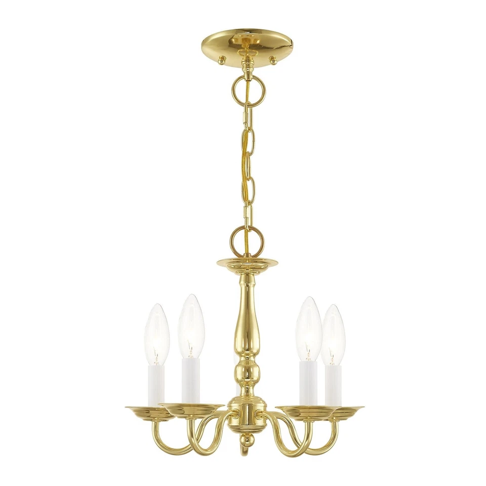 Livex Lighting - Williamsburgh - 5 Light Convertible Mini Chandelier in - Image 1 of 1
