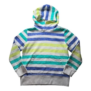Crewcuts Striped Hooded Sweatshirt Size 8 Kids - Picture 1 of 4