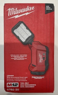 NEW Milwaukee M12 Rover Multi-Directional Flood Light With Packout Compatibility - Image 1 of 4