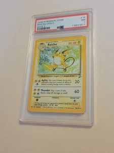Raichu - Pokemon Base Set 2 #16 - Holo - Near Mint PSA 7 - Picture 1 of 5